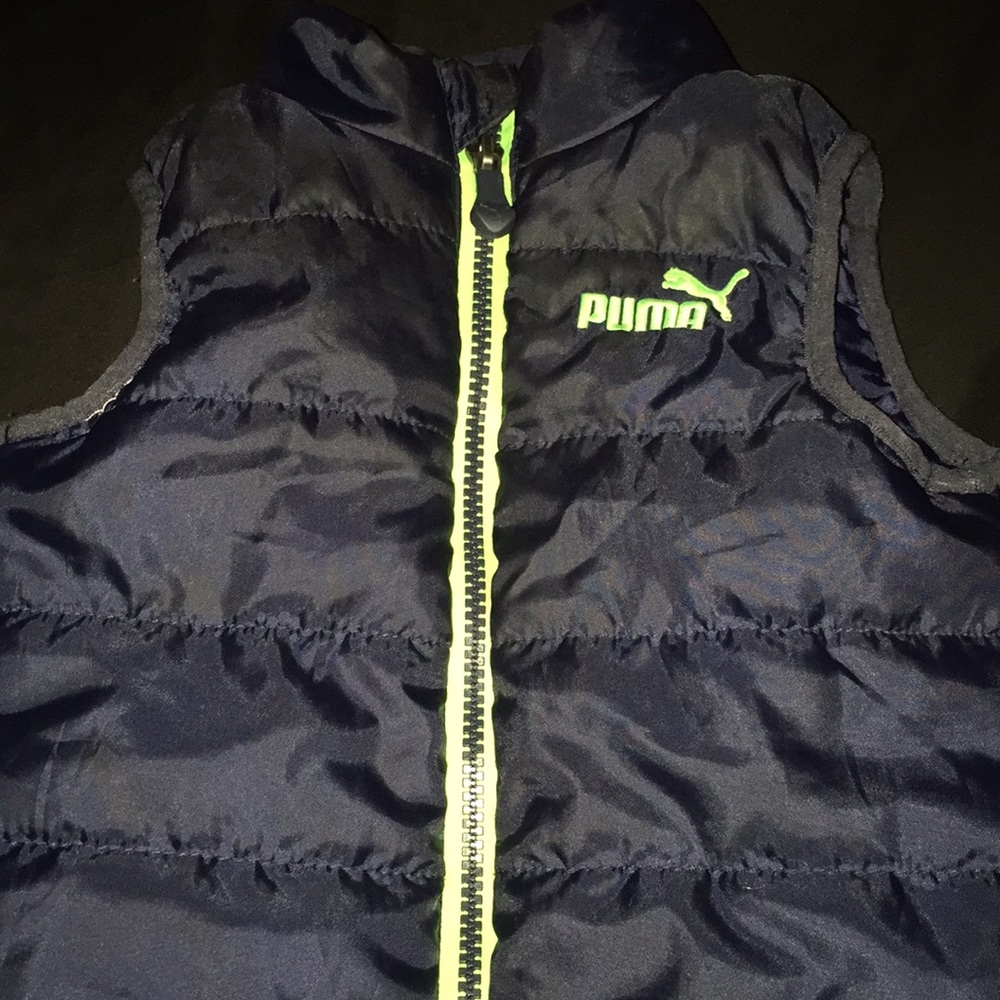 Dark Blue Kids Puma bubble Vest.. (Unisex)